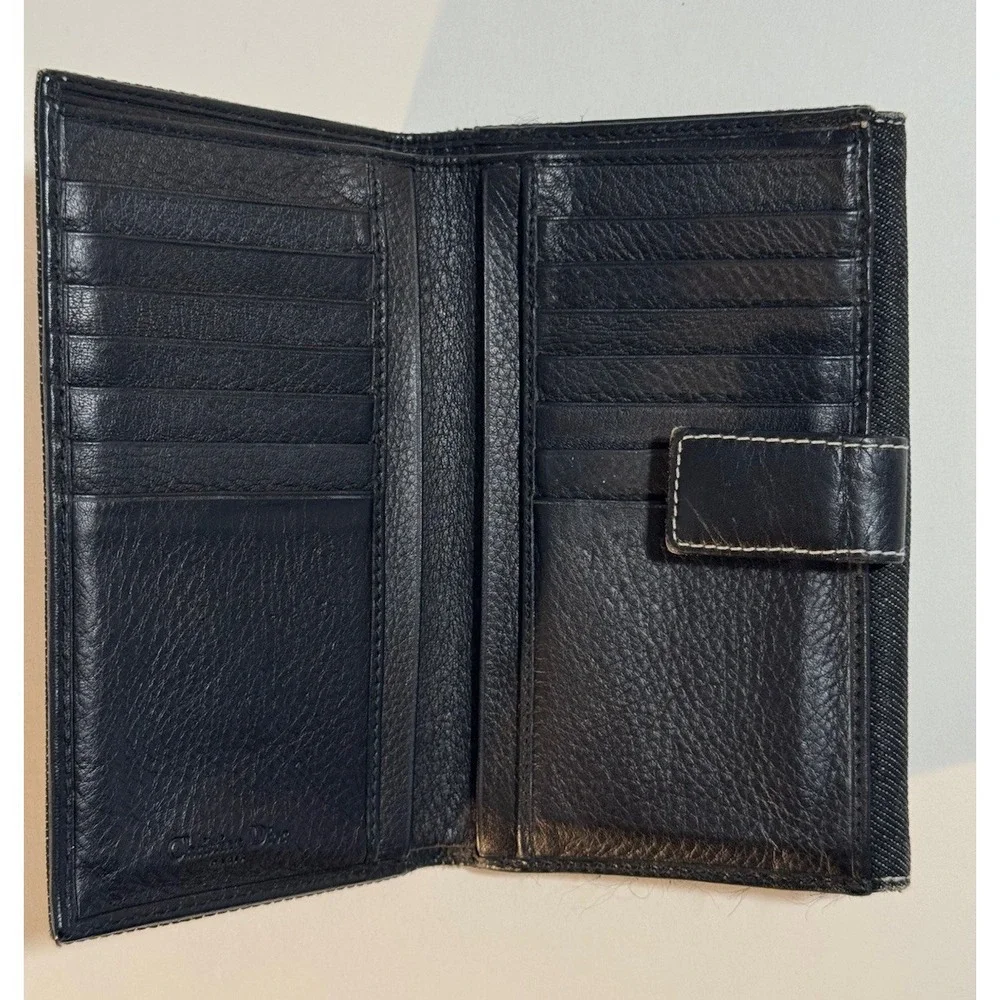 Christian Dior Indigo Denim Wallet Purse Authentic BM - 1011